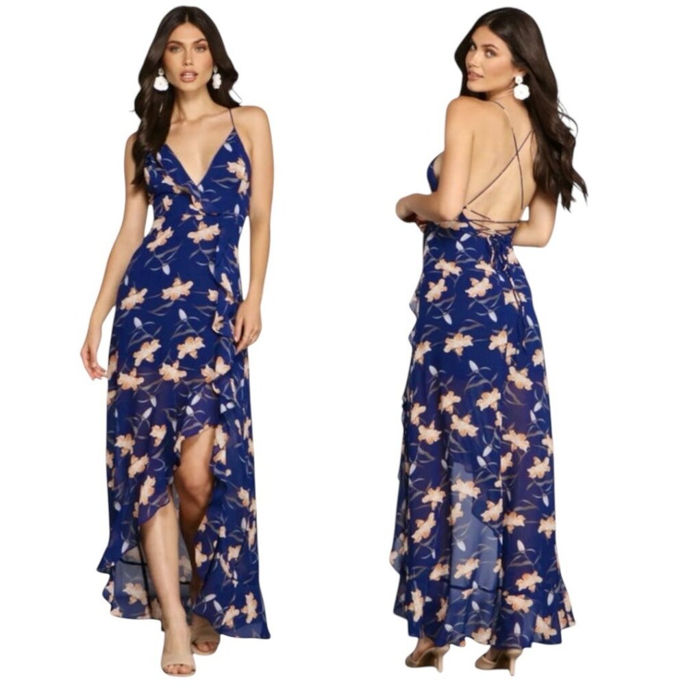 Windsor Blue Floral Maxi Dress